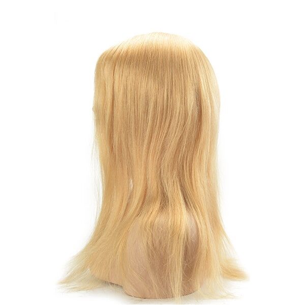 Women’s toupee french lace with clear PU back sides Q6 613 blond long hair (7)