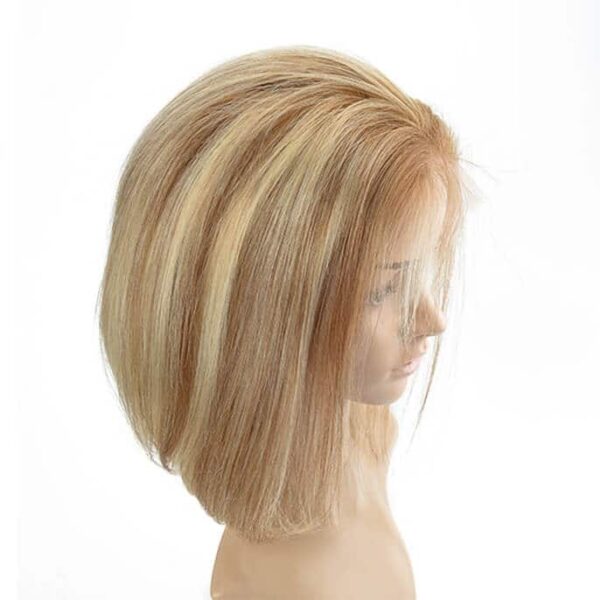 Blonde Human Hair Full Lace Wig With Combs Wholesale