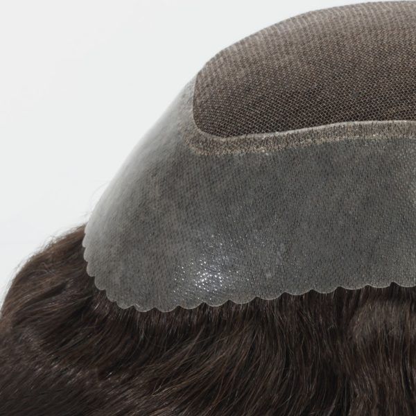 AUSTRALIA-S Swiss Lace Hair System with Curls (5) scallop front