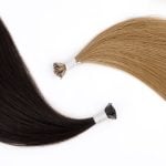 Keratin Bond Hair Extensions flat-tip, 7-Star Full Cuticle Remy Hair in a yin-yang pattern